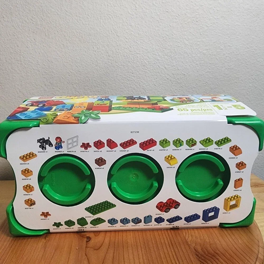 LEGO Duplo All-in-One-Box-of-Fun 10572 65 Pcs Brick Box Preschool 1.5-5 New